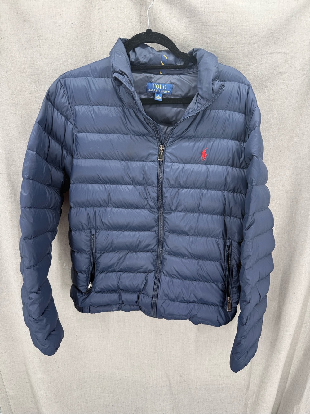 Polo Ralph Lauren Men's Packable Down Jacket Aviator Blue Medium